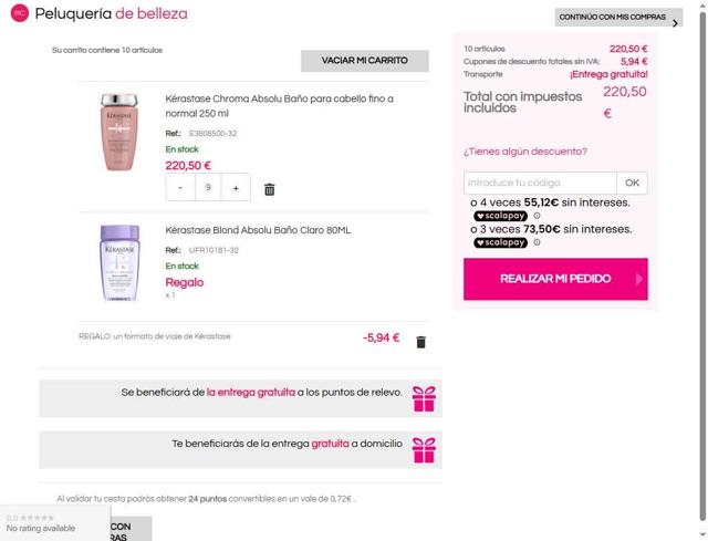 Beauty Coiffure checkout page showing Beauty Coiffure discount code box | Screenshot taken by SimplyCodes community member on May 16, 2025