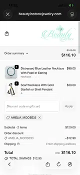 AMELIA_MOOSE33 coupon verification screenshot