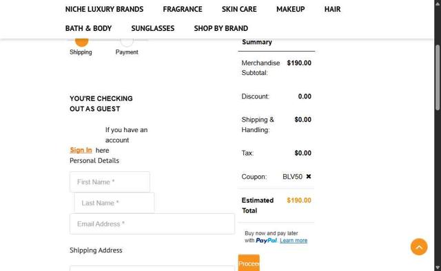BeautyLIV.com checkout page showing BeautyLIV.com discount code box | Screenshot taken by SimplyCodes community member on Sep 19, 2025