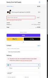 Beauty Zone Nail Supply coupon verification screenshot