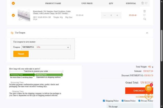 Beebeecraft checkout page showing Beebeecraft coupon code box | Screenshot taken by SimplyCodes community member on Sep 11, 2025