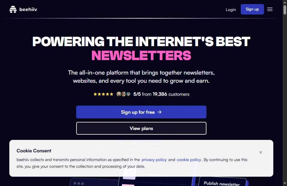 Beehiiv checkout page showing Beehiiv promo code box | Screenshot taken by SimplyCodes community member on Feb 5, 2026