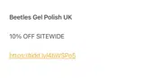 BEETLES coupon verification screenshot