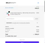 Shop BelaBeauty coupon verification screenshot