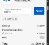 Shop BelaBeauty coupon verification screenshot