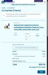 FLASHSALE coupon verification screenshot