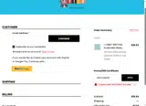 WELCOME10 coupon verification screenshot