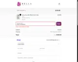 Bella Bridesmaids coupon verification screenshot