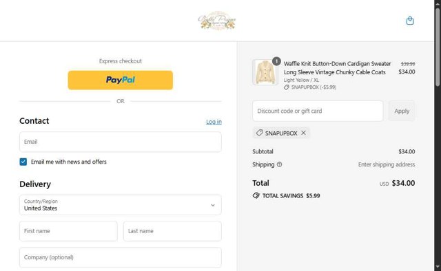 Belle Poque checkout page showing Belle Poque discount code box | Screenshot taken by SimplyCodes community member on Aug 27, 2025