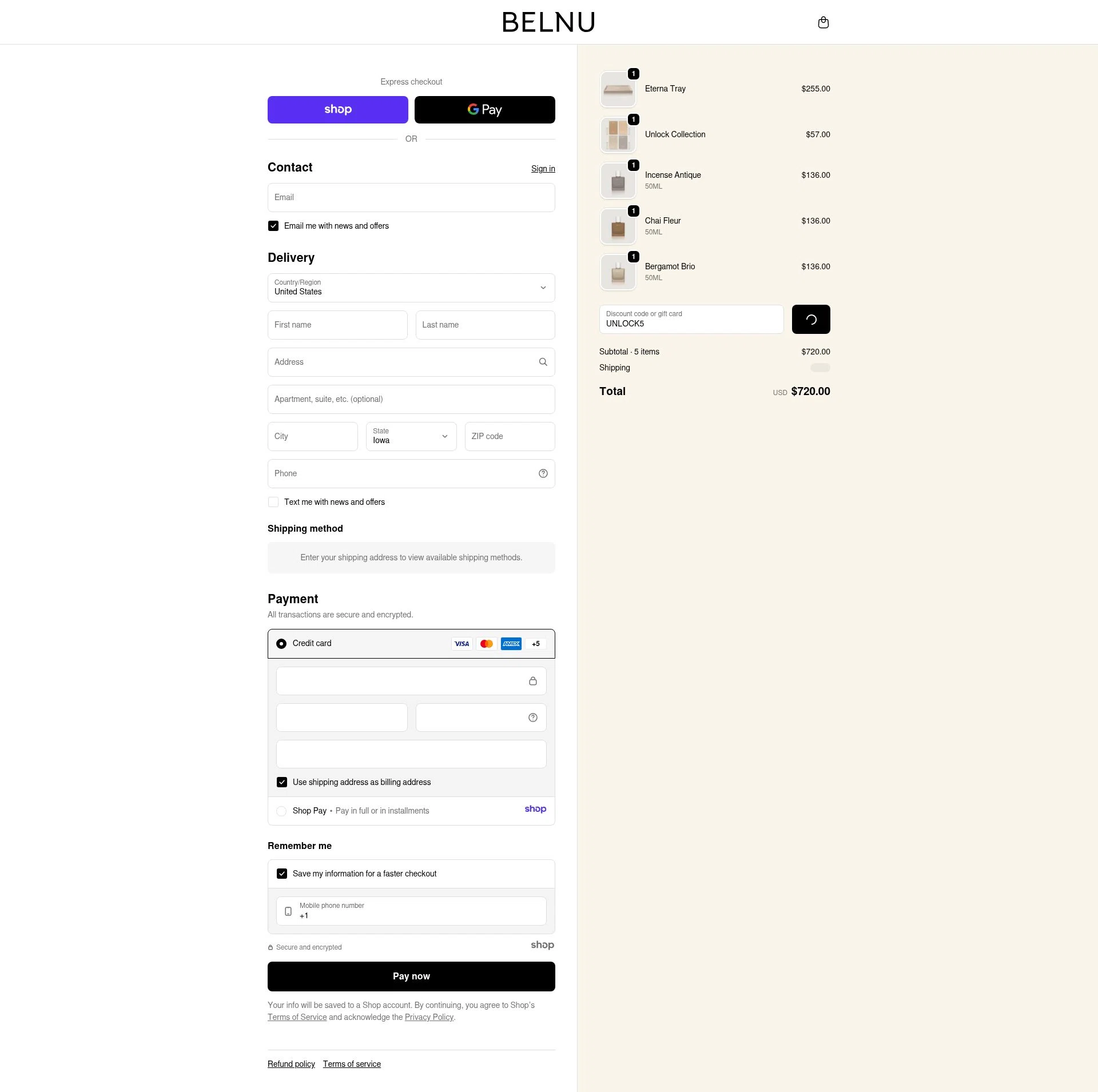 Belnu checkout page showing Belnu promo code box | Screenshot taken by SimplyCodes community member on Jan 2, 2026