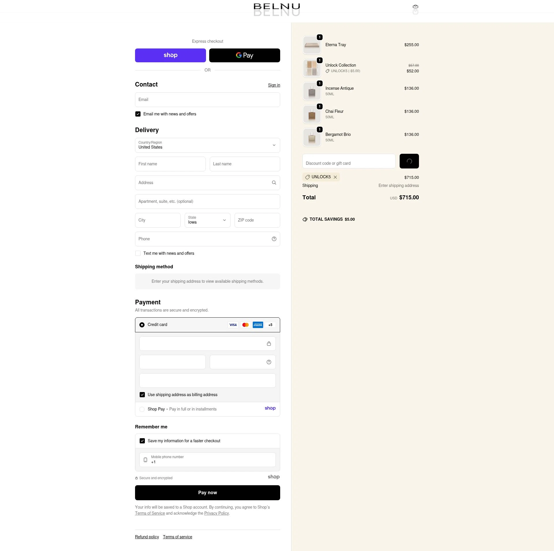 Belnu checkout page showing Belnu promo code box | Screenshot taken by SimplyCodes community member on Dec 28, 2025
