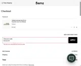 Bemz AU coupon verification screenshot