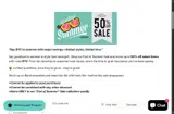 BYE coupon verification screenshot