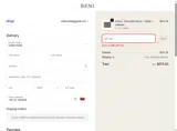 Beni Rugs coupon verification screenshot