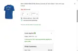 Bentley Falcons coupon verification screenshot