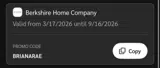 BRIANARAE coupon verification screenshot