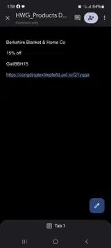 GailBBH15 coupon verification screenshot