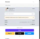 BERNARDOTHANKS coupon verification screenshot