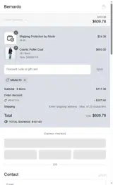 MEAG15 coupon verification screenshot