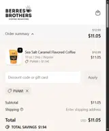 PVAWI coupon verification screenshot