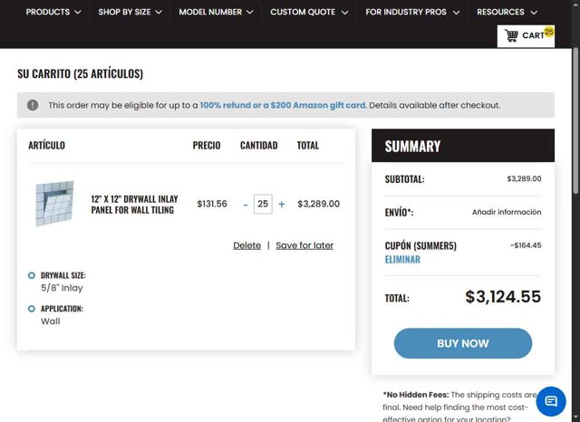 Best Access Doors checkout page showing Best Access Doors coupon code box | Screenshot taken by SimplyCodes community member on Aug 19, 2025
