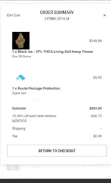 Best Buds Hemp Shop coupon verification screenshot