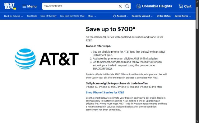 Best Buy checkout page showing Best Buy discount code box | Screenshot taken by SimplyCodes community member on Aug 18, 2025