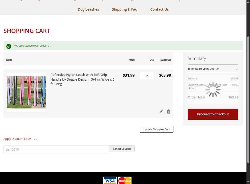 Best Deal Pet Supply checkout page showing Best Deal Pet Supply promo code box | Screenshot taken by SimplyCodes community member on Jul 14, 2025