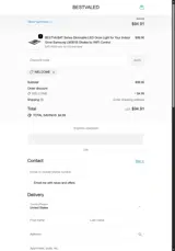 WELCOME coupon verification screenshot
