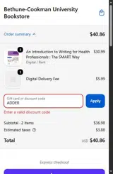 Bethune-Cookman Wildcats coupon verification screenshot