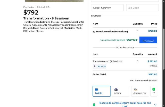 Better U checkout page showing Better U promo code box | Screenshot taken by SimplyCodes community member on Jul 24, 2025