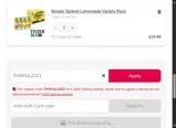 THXFUL2311 coupon verification screenshot