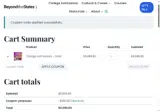 Beyond the States coupon verification screenshot