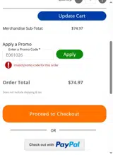 Big 5 Sporting Goods coupon verification screenshot