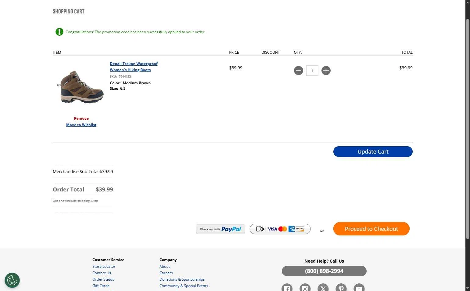 Big 5 Sporting Goods checkout page showing Big 5 Sporting Goods promo code box | Screenshot taken by SimplyCodes community member on Jan 11, 2026