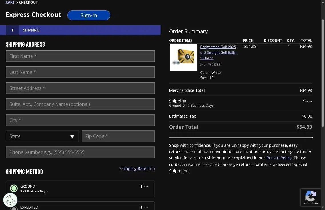 Big 5 Sporting Goods checkout page showing Big 5 Sporting Goods promo code box | Screenshot taken by SimplyCodes community member on Dec 23, 2025