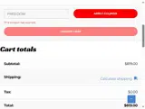 FREEDOM coupon verification screenshot