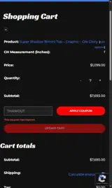 THAWOUT coupon verification screenshot