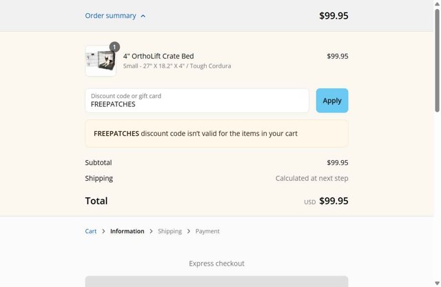 Big Barker checkout page showing Big Barker discount code box | Screenshot taken by SimplyCodes community member on Sep 3, 2025