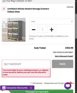 BLCTAKE10OFF coupon verification screenshot