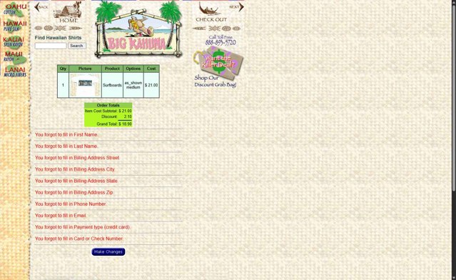 Big Kahuna checkout page showing Big Kahuna promo code box | Screenshot taken by SimplyCodes community member on Jul 24, 2025