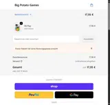 Big Potato coupon verification screenshot