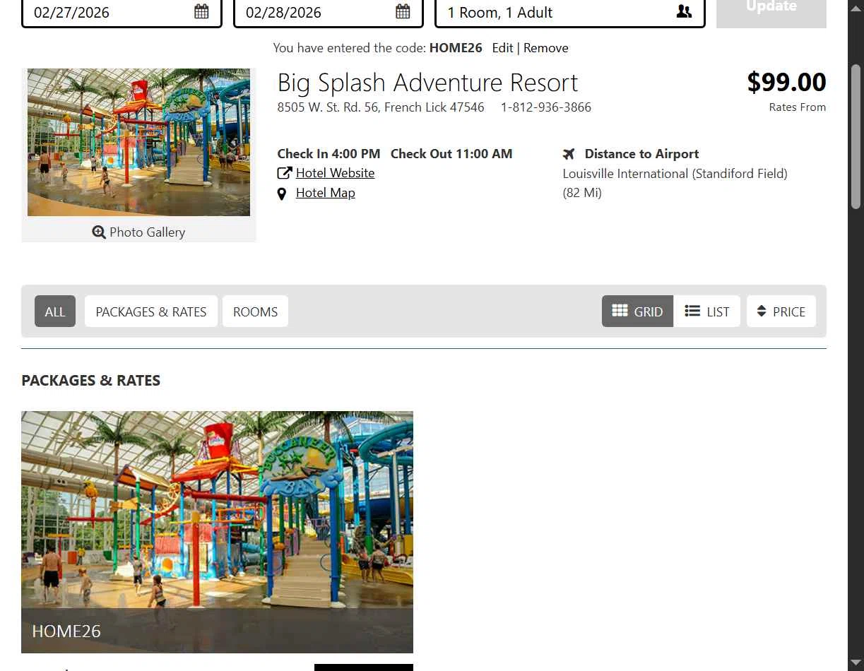 Big Splash checkout page showing Big Splash discount code box | Screenshot taken by SimplyCodes community member on Oct 20, 2025