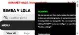 Bimba Y Lola coupon verification screenshot