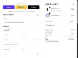 BioBlade coupon verification screenshot