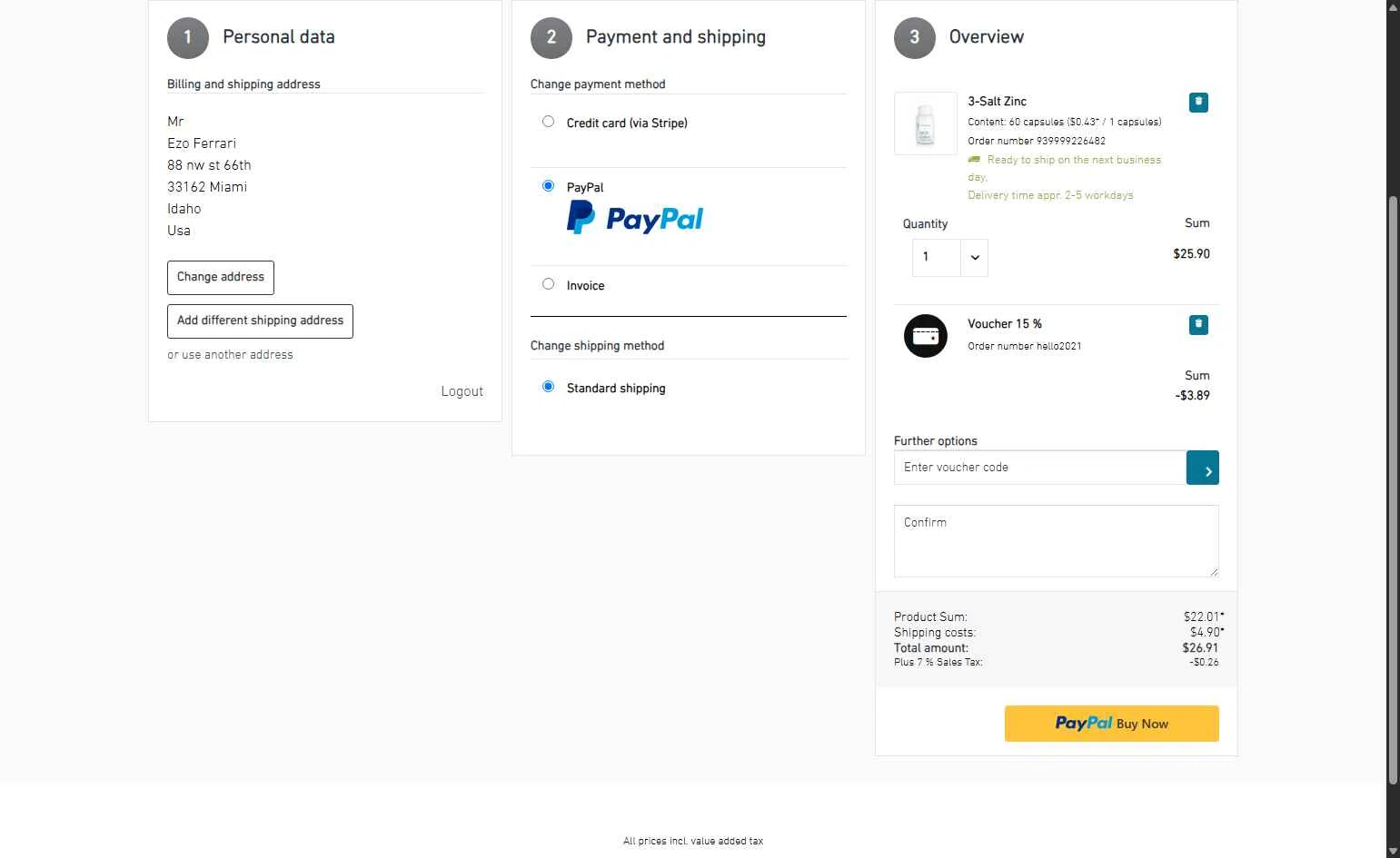 Biogena checkout page showing Biogena promo code box | Screenshot taken by SimplyCodes community member on Jun 30, 2025