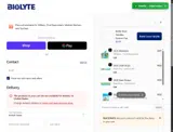 BIOLYTE coupon verification screenshot