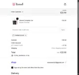 THANKYOU25 coupon verification screenshot