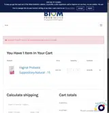 Biom Probiotics coupon verification screenshot