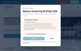 BioPep USA coupon verification screenshot